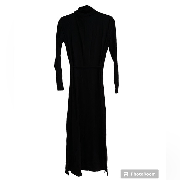 Garnet Hill Midi Black Dress NWT - Picture 2 of 9